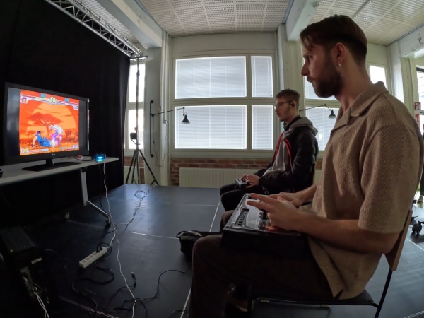 Viimeinen matsi Street Fighter 3rd Strike Lahti Fisticuffs Turnauksessa LAB-Ammattikorkeakoululla. Lahti FGC järjestämä