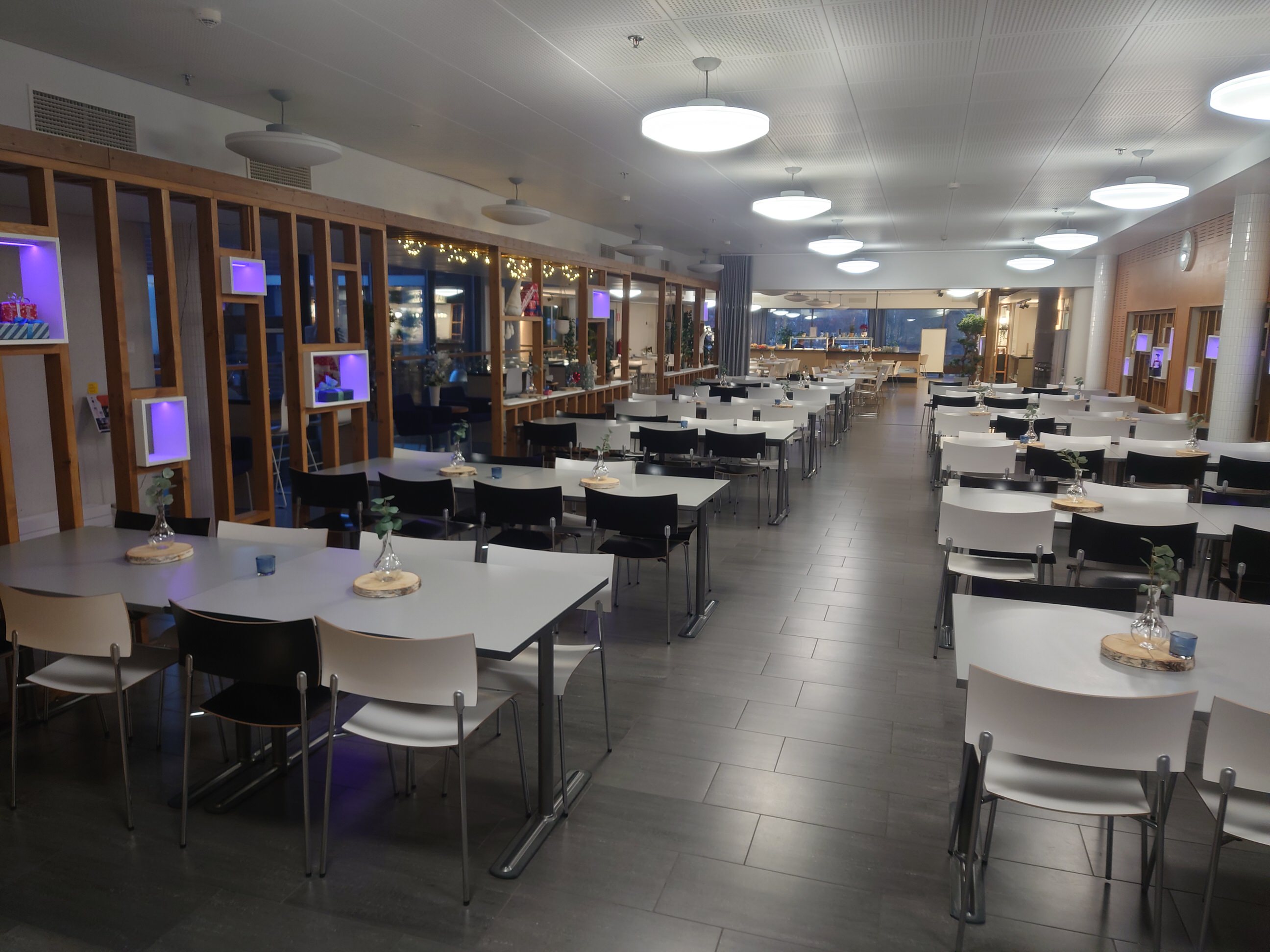 Lahden Tiedepuiston Kanttis ravintolan alue