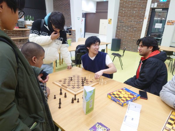 Chess in the LAB University of Applied Sciences Lahti campus, at Kaptam Gamers Lahti Game Night Board Games