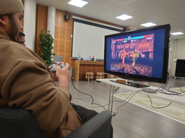 Nitesh versus Amit Ogre mirror match in Tekken 3 Lahti Fisticuffs tournament at Lahti Science Park. Nitesh won. Organized by Lahti FGC